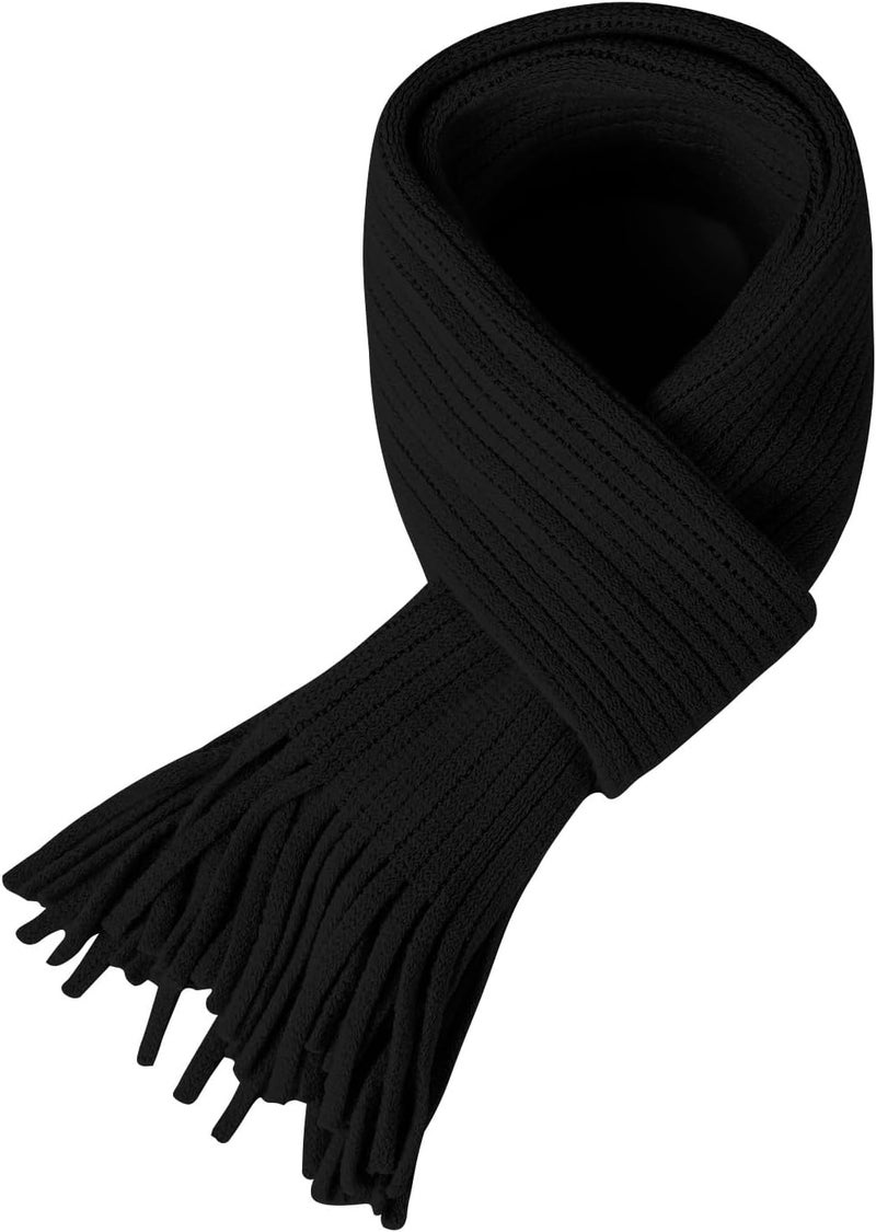 BEARUN Kids Knit Scarf Winter Fashion Solid Color Toddler Baby Scarves Neck Warmer Tassel Scarf for Boys Girls - Image 2